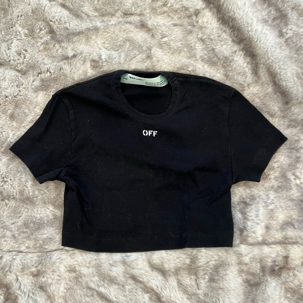 OFF-WHITE CROP TOP